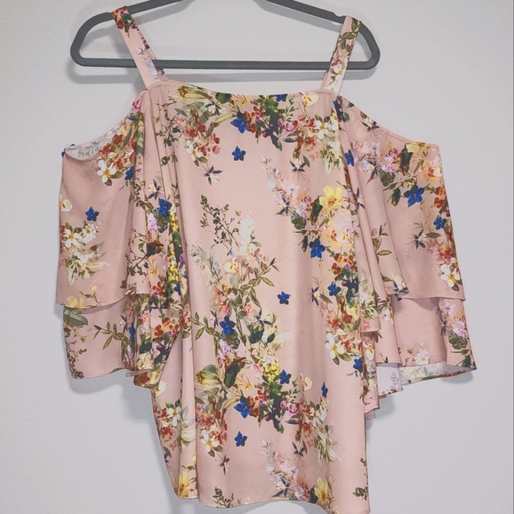 Floral Off-The-Shoulder Blouse